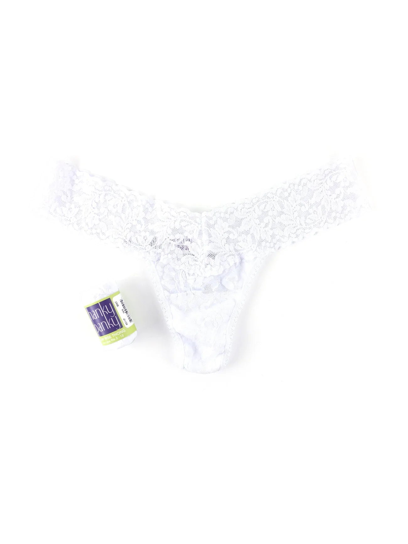 NWT HANKY PANKY LOW RISE STRETCH LACE THONG PANTIES AVIO VIOLET