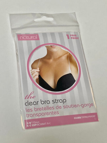 Plastic bra clasp 10mm transparent - 100pcs