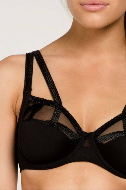 Serie Full Cup Bra In Black - Louisa Bracq