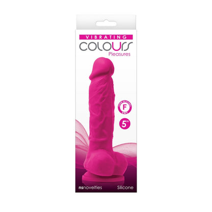 5" Vibrating Dildo In Pink - Colours