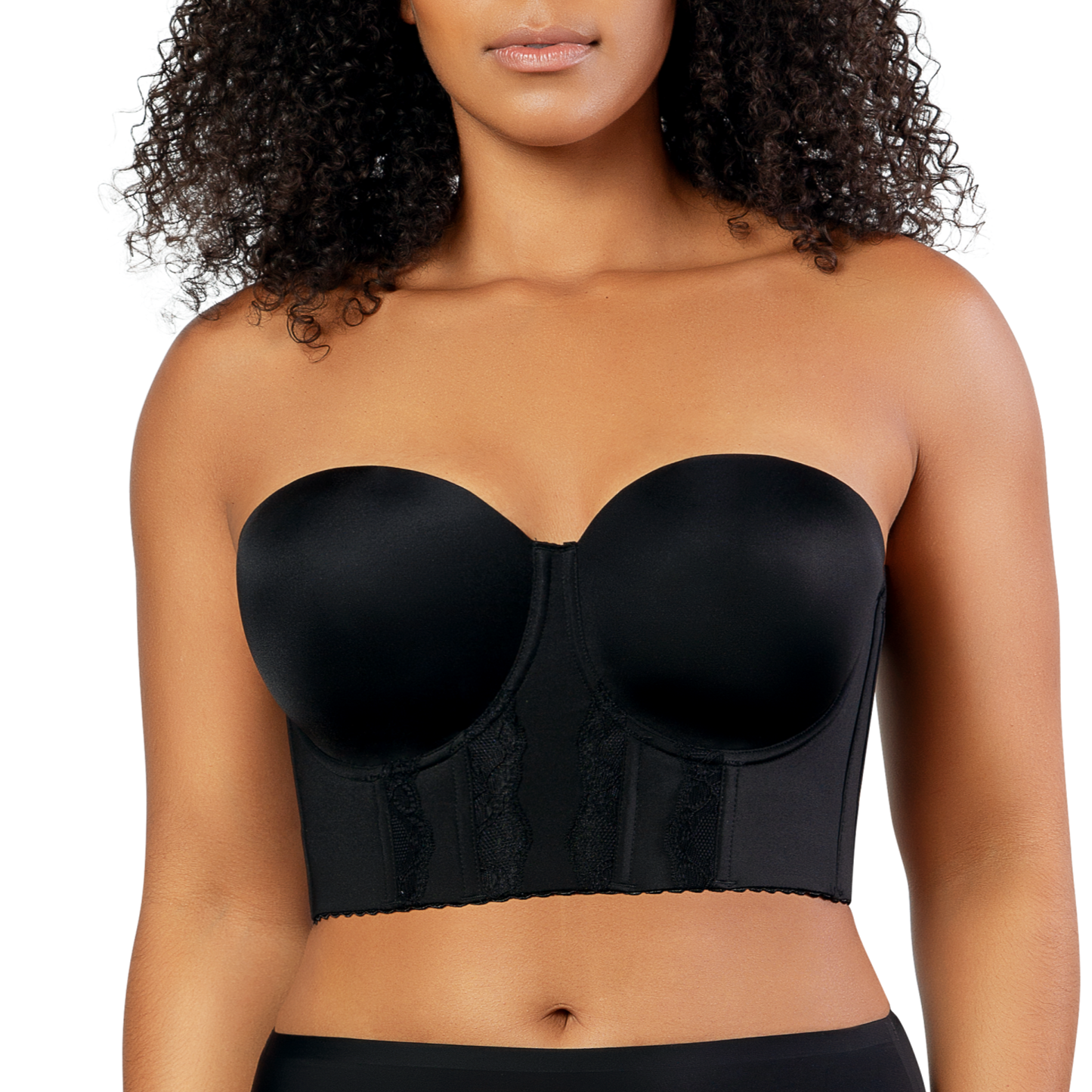 Definitions Strapless Shaping Body In Black - Pour Moi – BraTopia