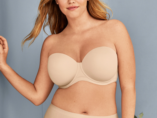 Ivette Bridal white strapless bra with double push-up, BHs
