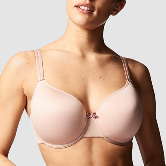 NWT CHANTELLE 3045 Nude Cool Breathable BAMBOO Three-Quarter Cup Balcony  Bra 38B