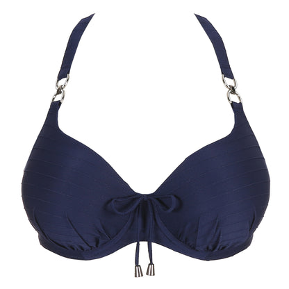 Sherry Heart Shape Bikini Top In Sapphire Blue - Prima Donna