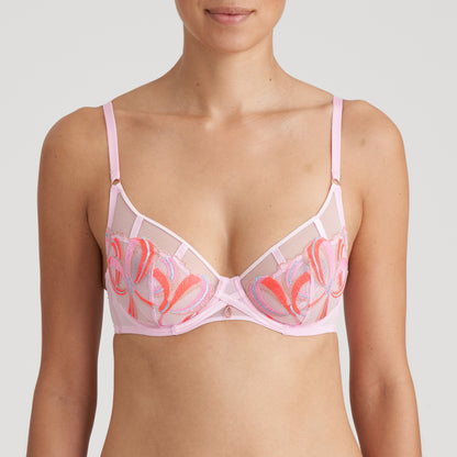 Vita Wire Bra With Embroidery In Lily Rose - Marie Jo