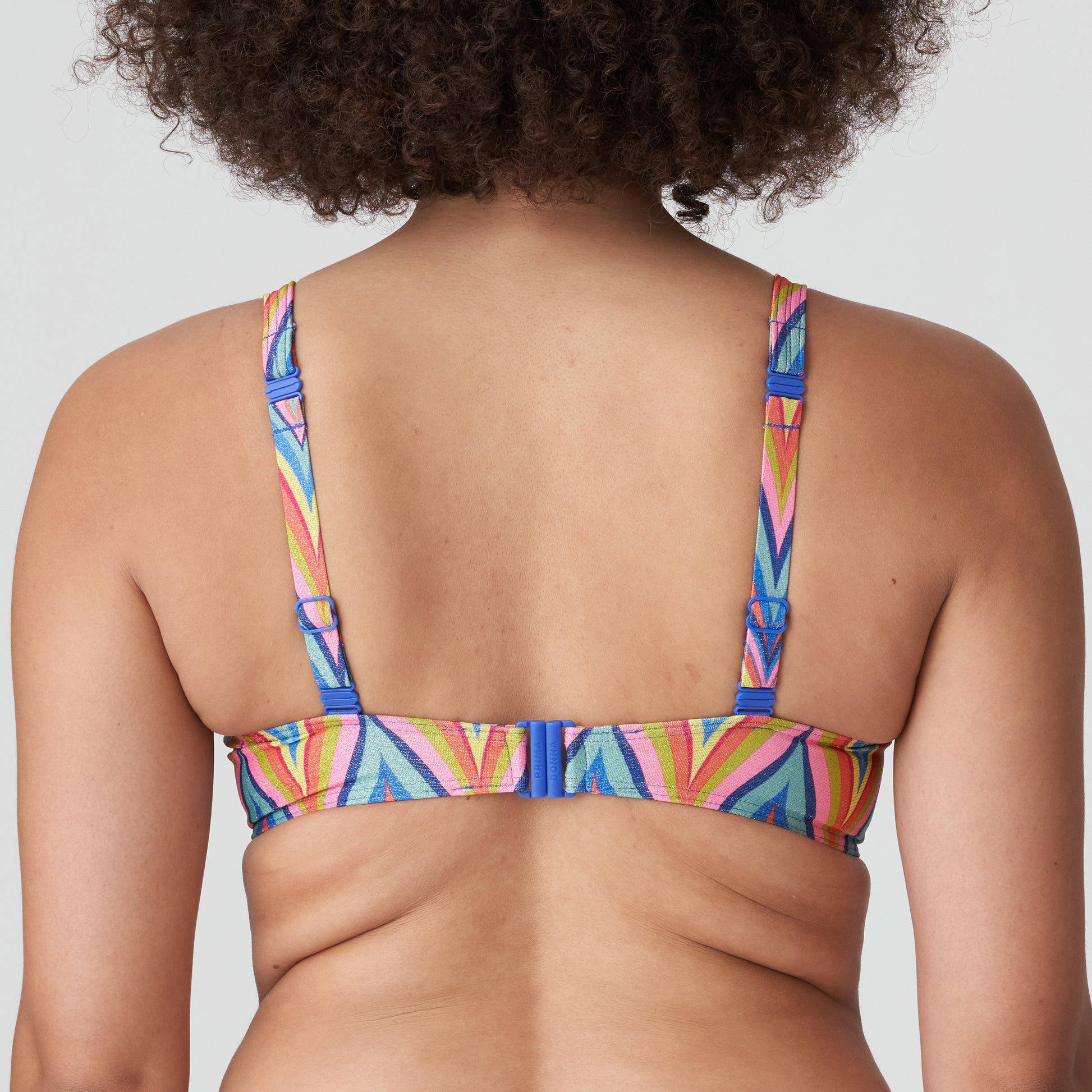 Kea Half Padded Plunge Bikini Top In Rainbow Paradise - Prima Donna –  BraTopia